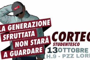 Cosenza, il 13 ottobre corteo studentesco, “basta ricatti”