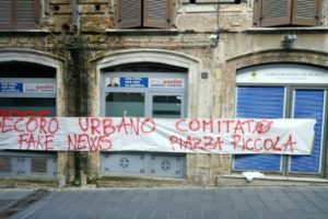 Comitato Piazza Piccola:”inutile e inattiva la sede del nucleo decoro urbano”